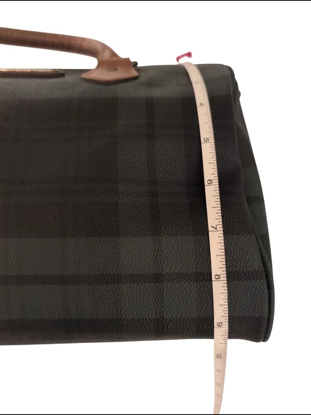 Polo by Ralph Lauren Doc Mini Boston Plaid Duffel Preloved Vintage Handbag Brush